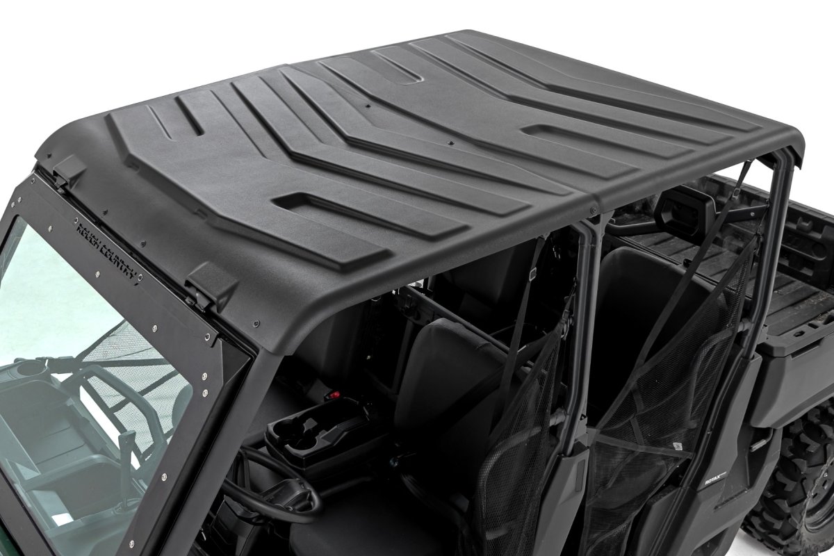 Can-Am Defender MAX HD10 UTV Roof - 4-Door - Rough Country - Molded, High Molecular Weight Polyethylene
